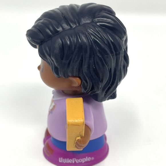 Fisher Price Little People Mia with Bunny & Girl with Book Lot, Pink & Purple - Picture 11 of 14